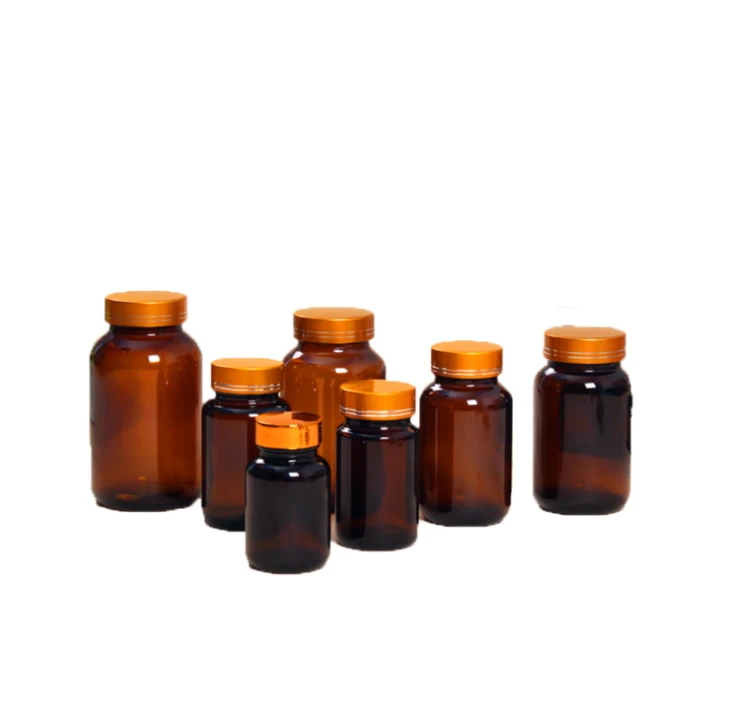 Amber Glass Capsule Bottles Amber Glass Capsule Bottles